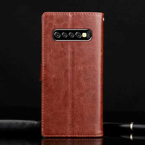 Galaxy S10 Luxury Leather Case +